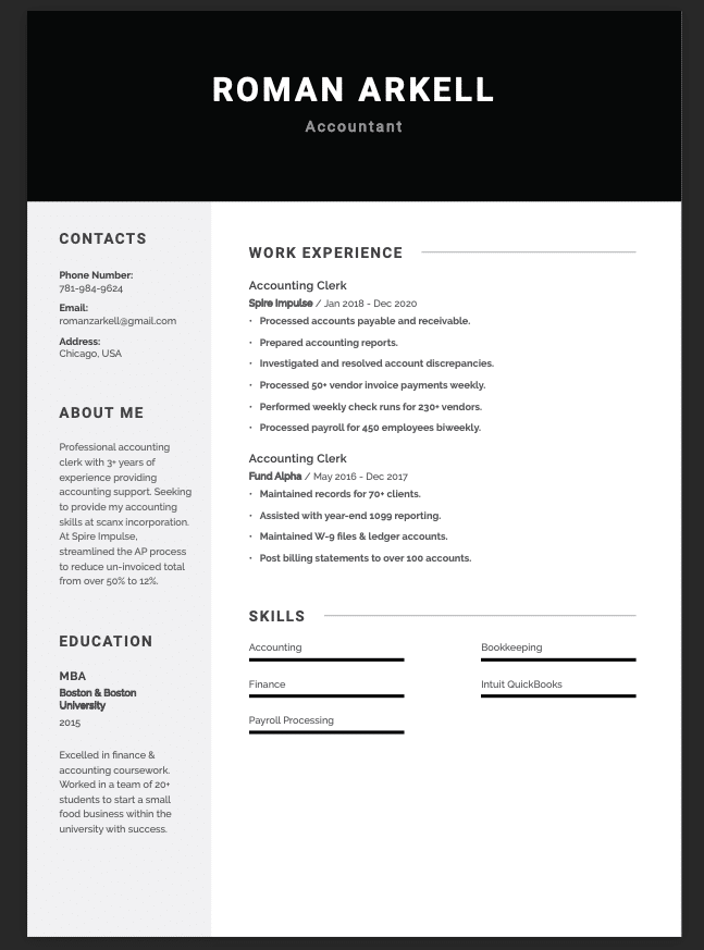 Untapped Two Column Resumes 13 - 65325b7cb94c8eb794a85dba Two Column Resume Templates 9 