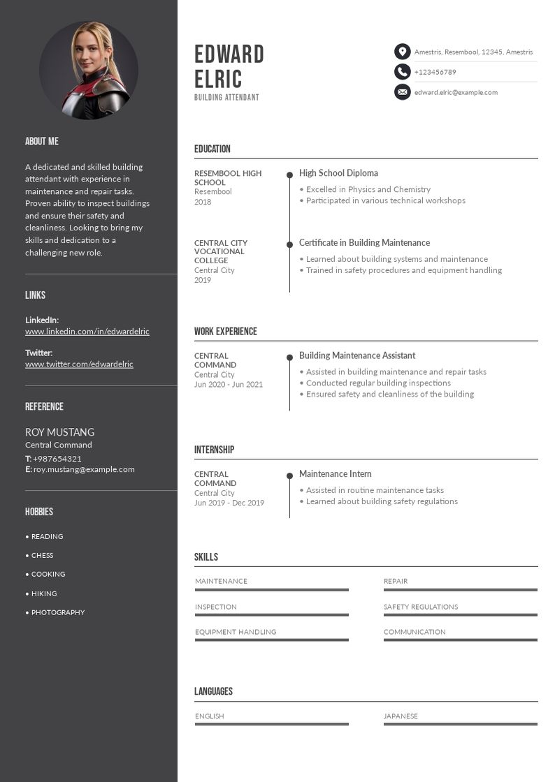 Creating Your First CV: A Guide for Entry-Level Building Attendants