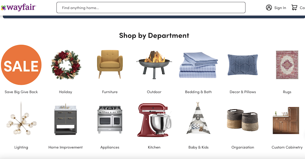 Wayfair multivendor marketplace success