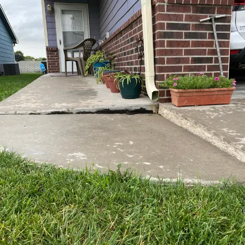 Leveling Concrete Steps in Wichita, Kansas
