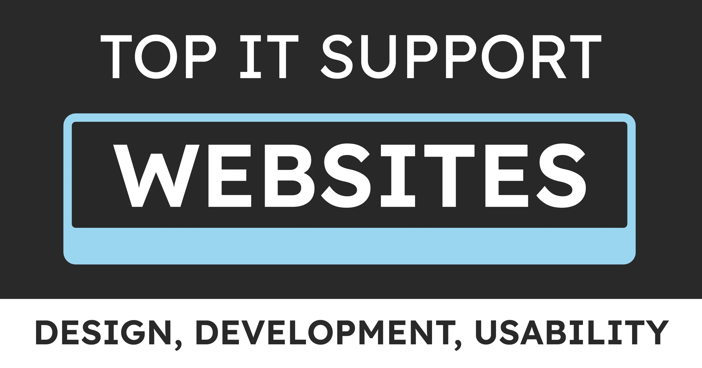 Article title reading "Top 10 IT Support Websites, Design, Develop, Usability"