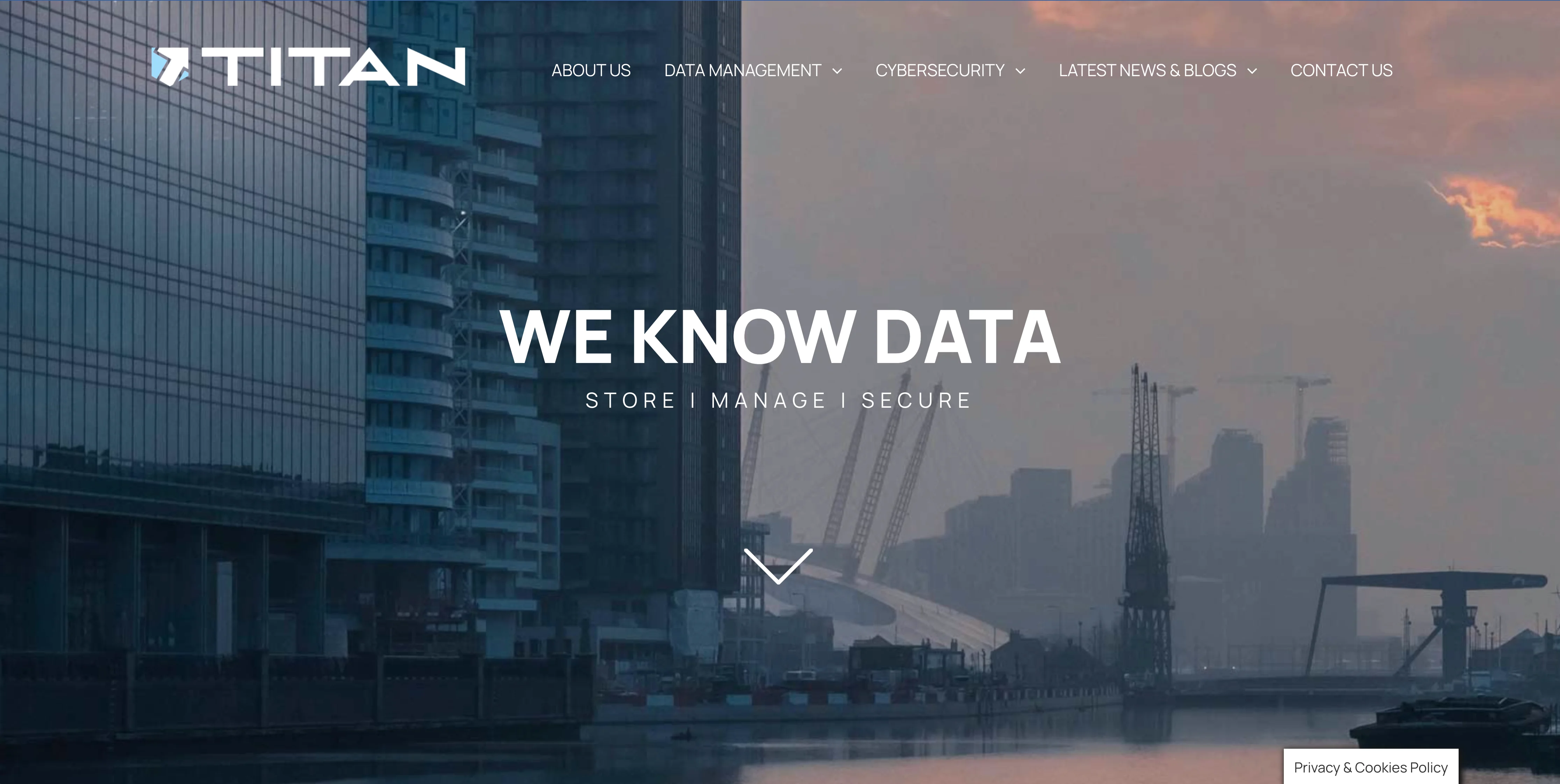 Titan homepage screenshot 2023