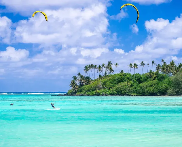 KiteSUP Kiteboarding Lessons Experience Kitesurfing in Ngatangiia