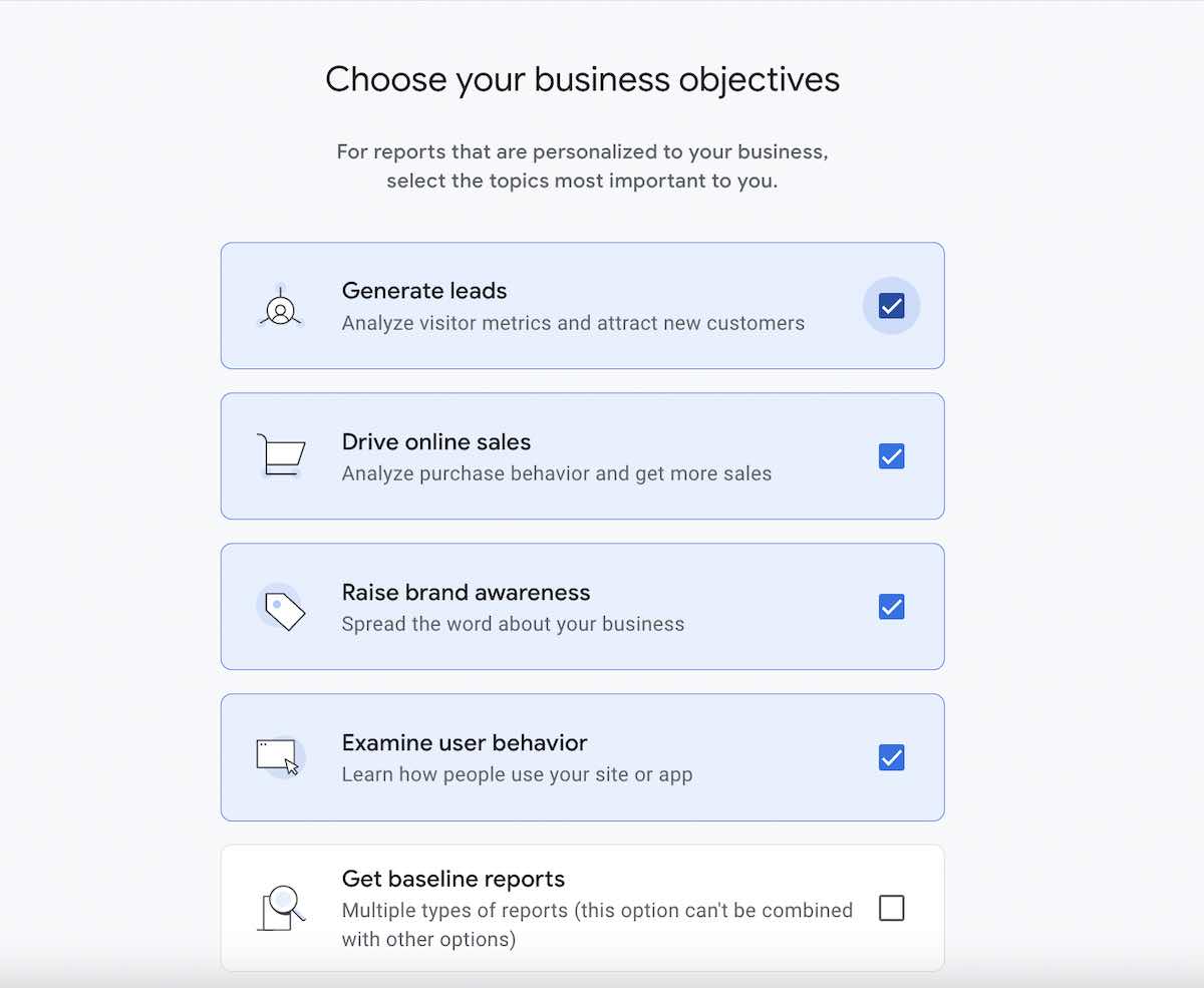 google business objectives
