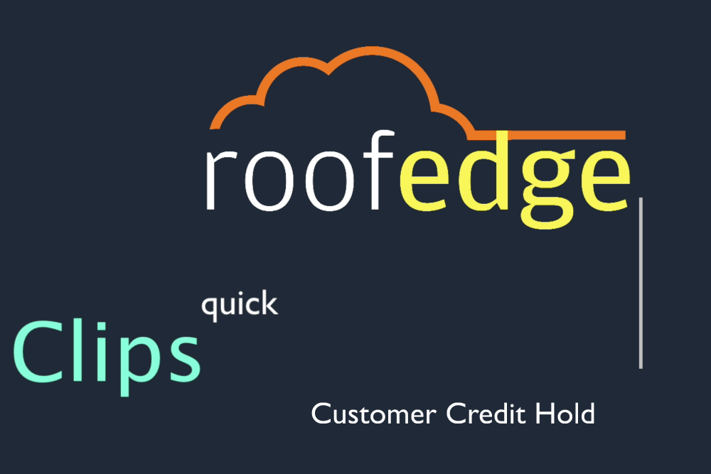 Customer Credit Hold