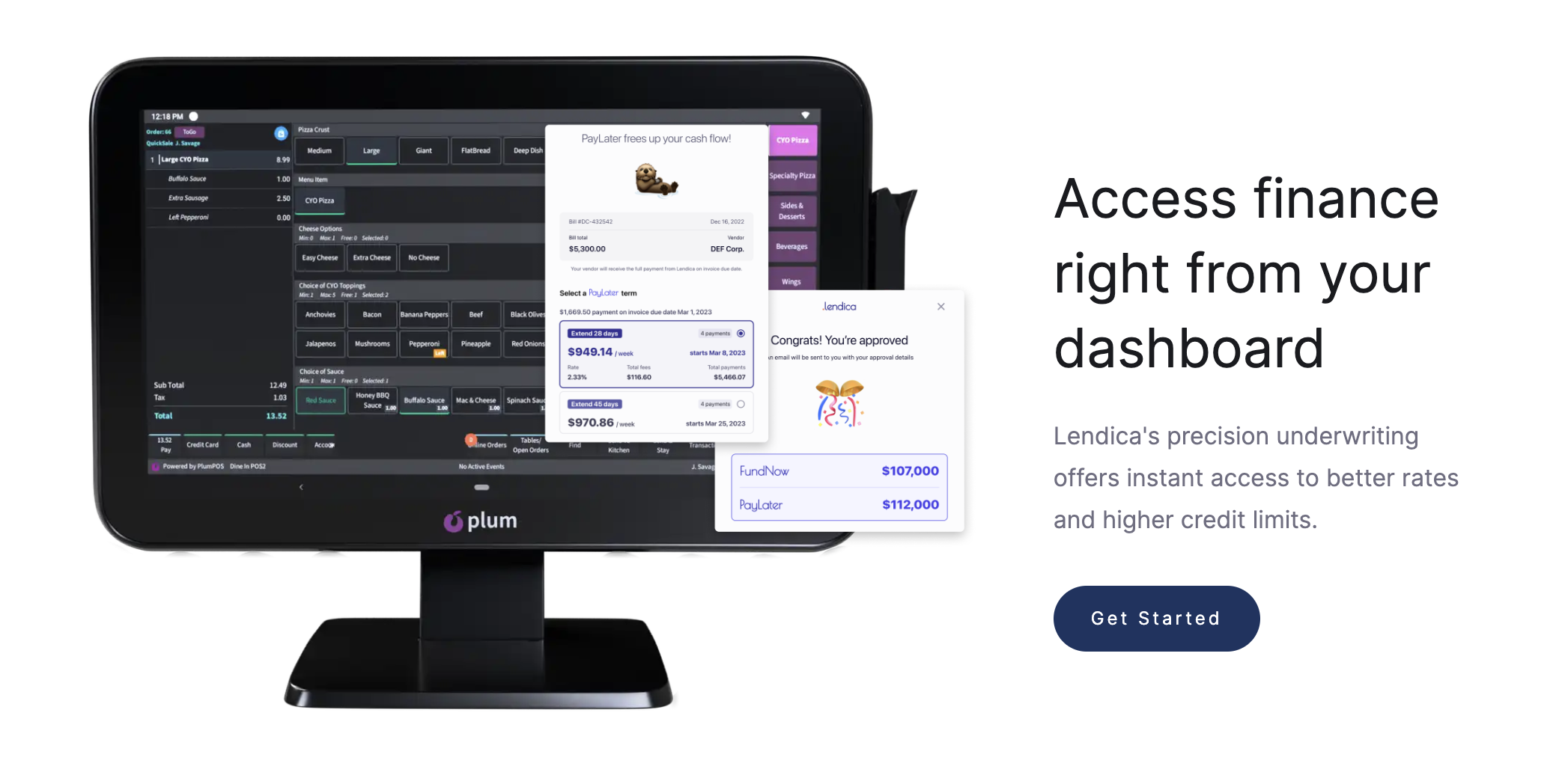 Plum POS embedded lending powered by Lendica