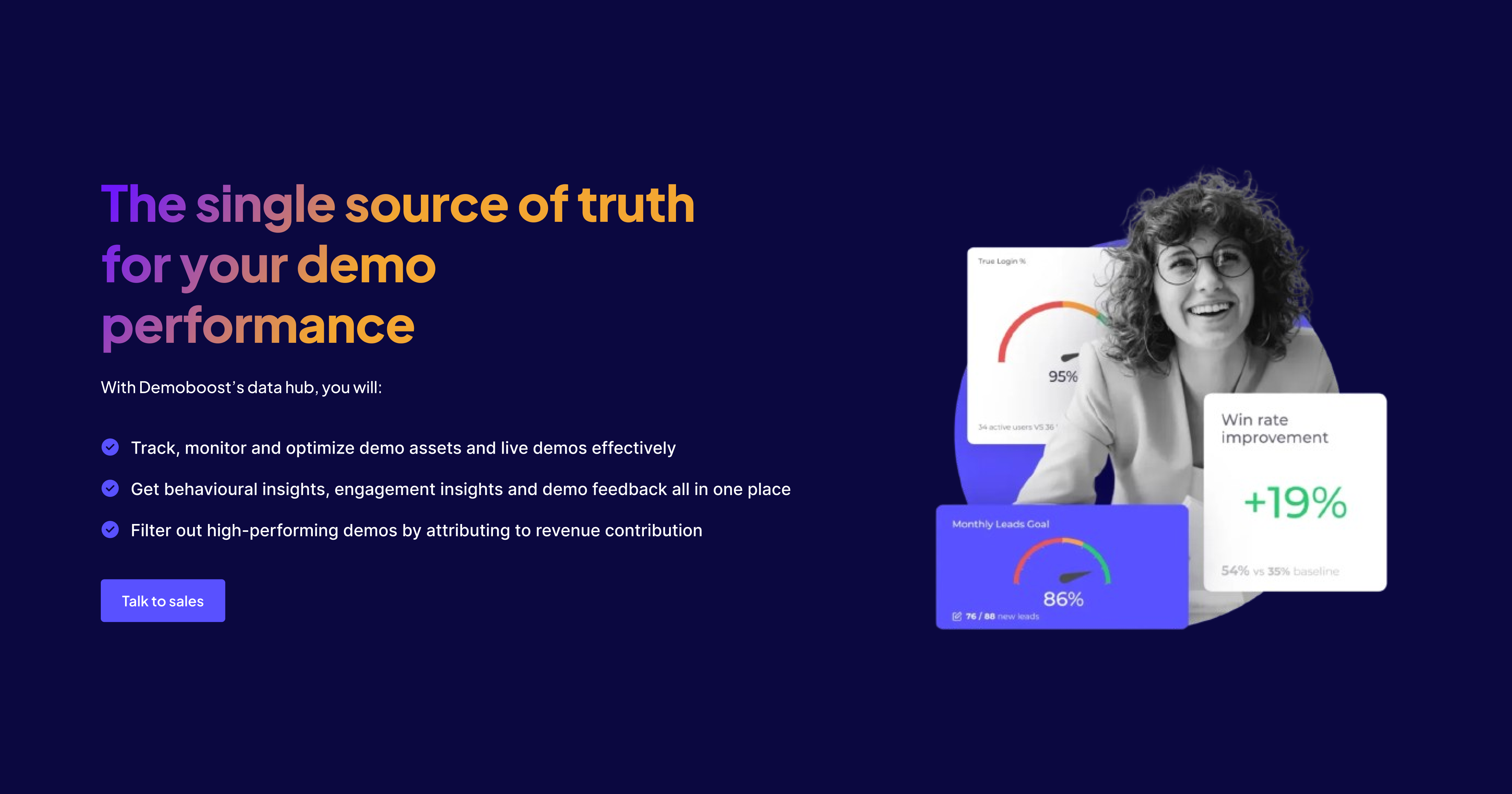 The single source of truth for your demo performance