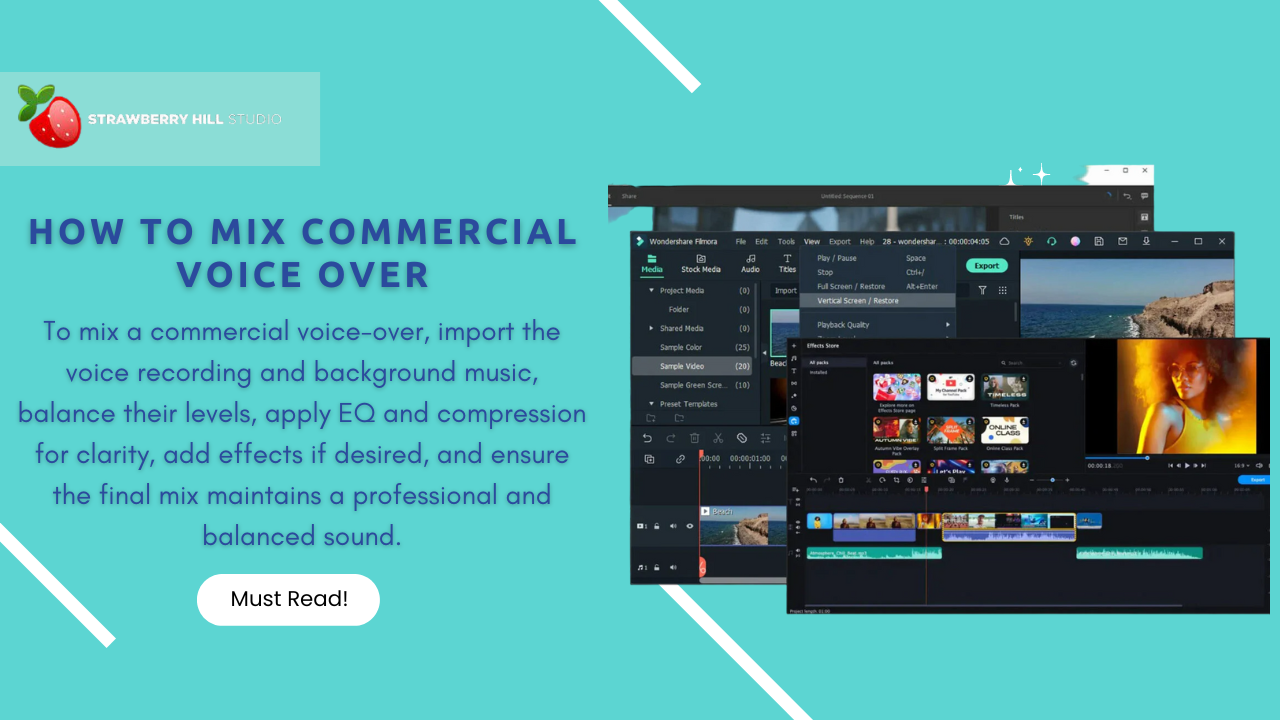 How to Mix Commercial Voice Over Techniques and Tips from the Pros