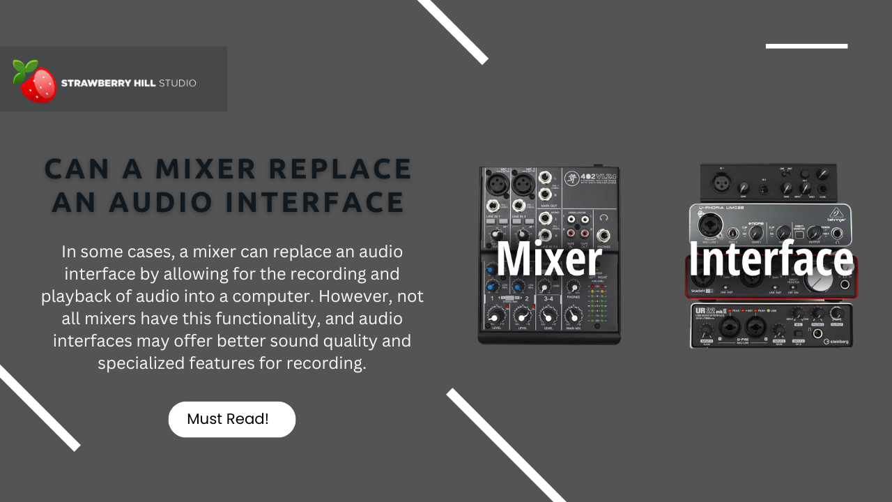 Mixers vs. Audio Interfaces Can a Mixer Replace an Audio Interface?