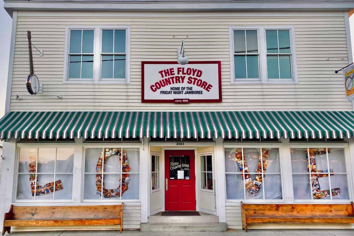 Floyd Country Store Entrance.