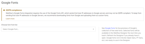 Custom Fonts - Fitnestic X Webflow Template
