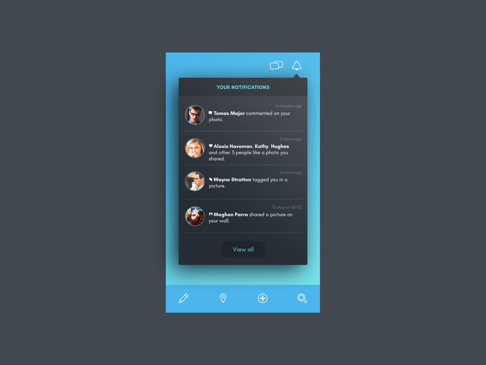 UI Design Daily | Activity Feed