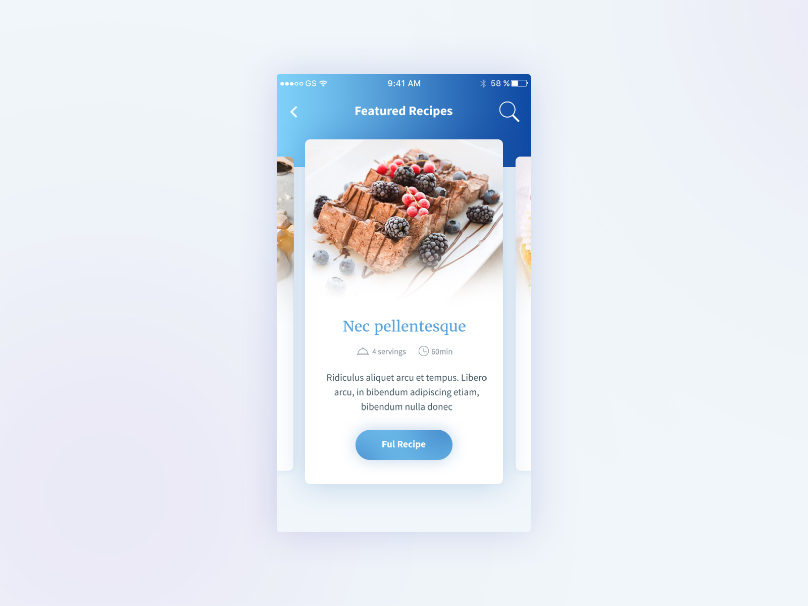 UI Design Daily | Recipe