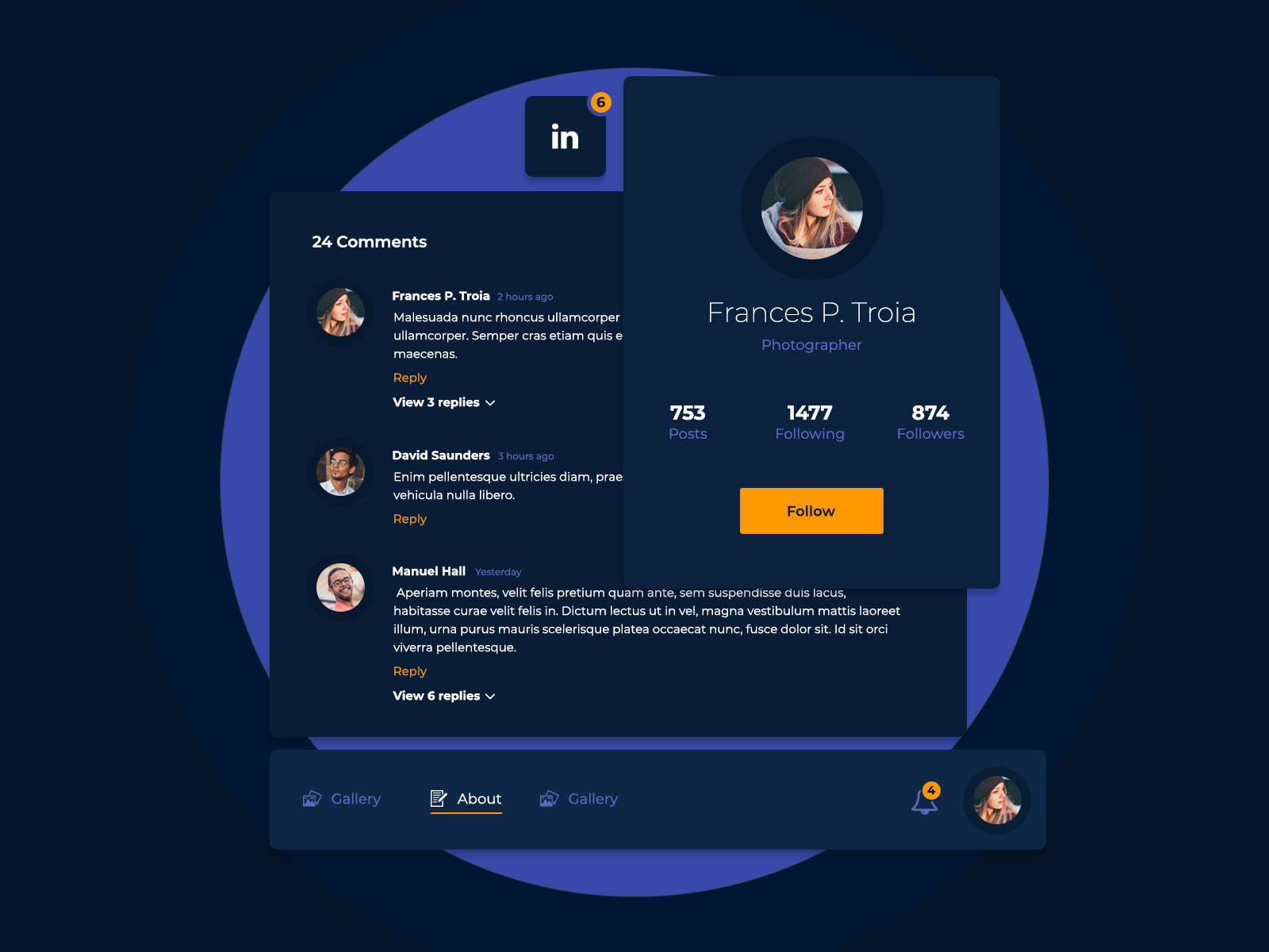 UI Design Daily | Social Platform Mini UI Kit