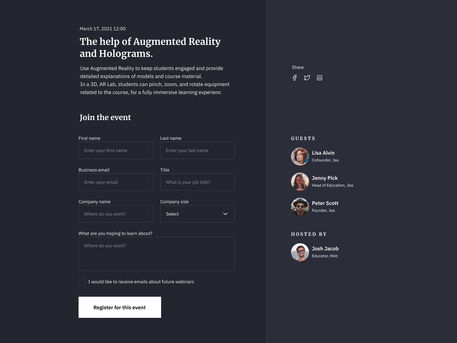 UI Design Daily | Register to Webinar