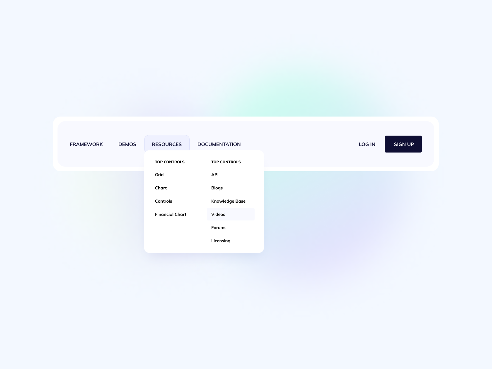 UI Design Daily | Menu