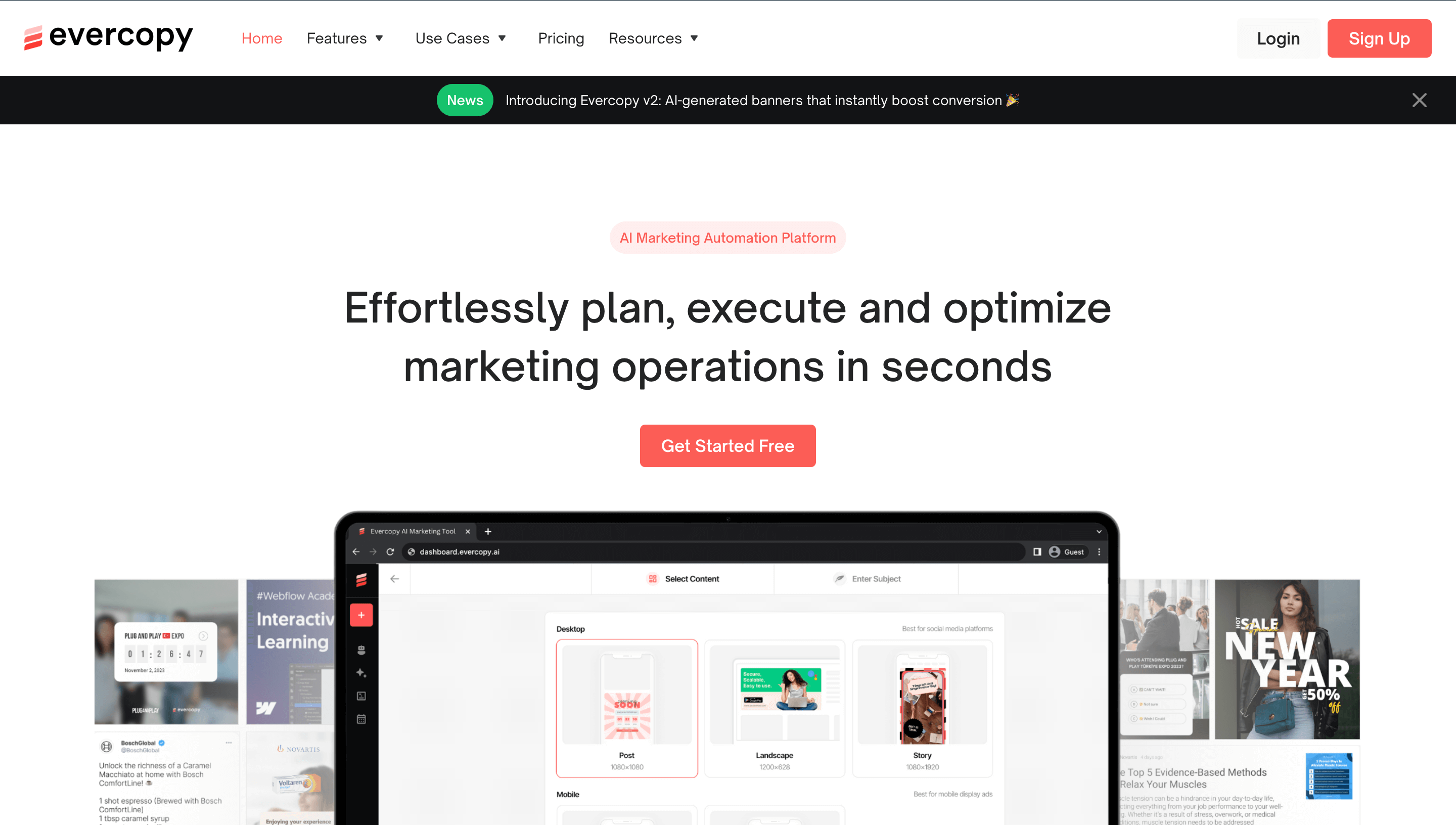 Effortlessly 10x Your Growth With AI Marketing Automation - Evercopy