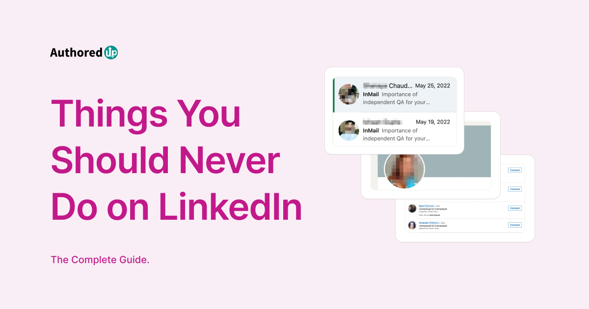 Things You Should Never Do on LinkedIn