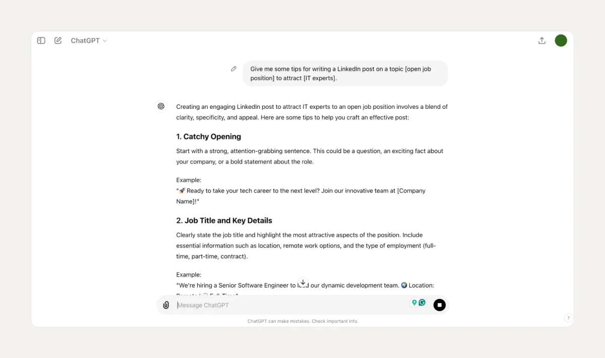 How To Use Chatgpt Prompts To Create Linkedin Posts