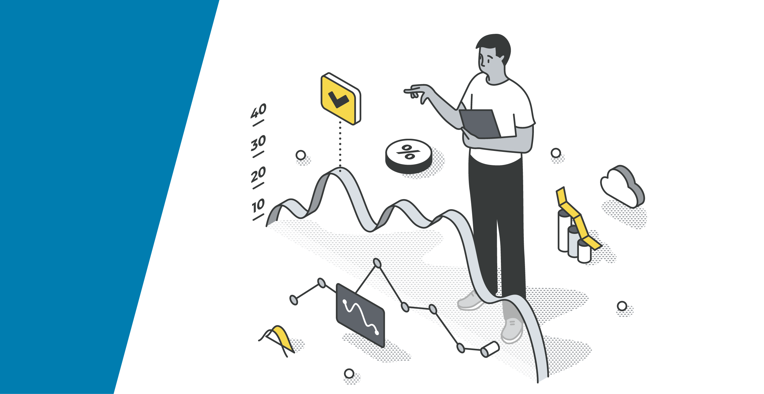 Case Studies isometric illustration