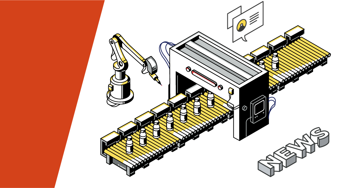 News isometric illustration.