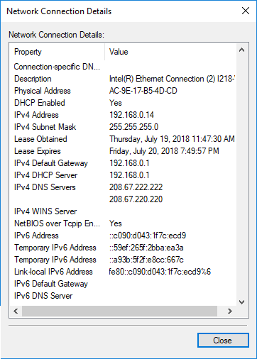 How to Check Connection on Windows 10