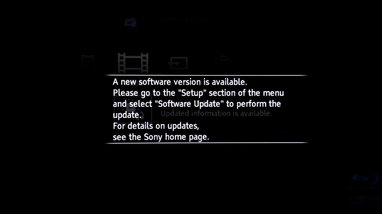 software update prompt