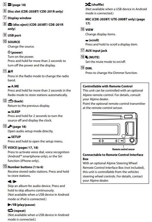 How to Setup Alpine CDE203BT Digital Media Receiver
