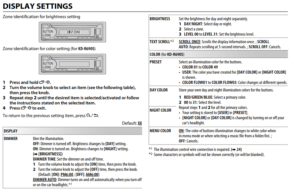 How to Setup JVC KD-R492 CD Receiver