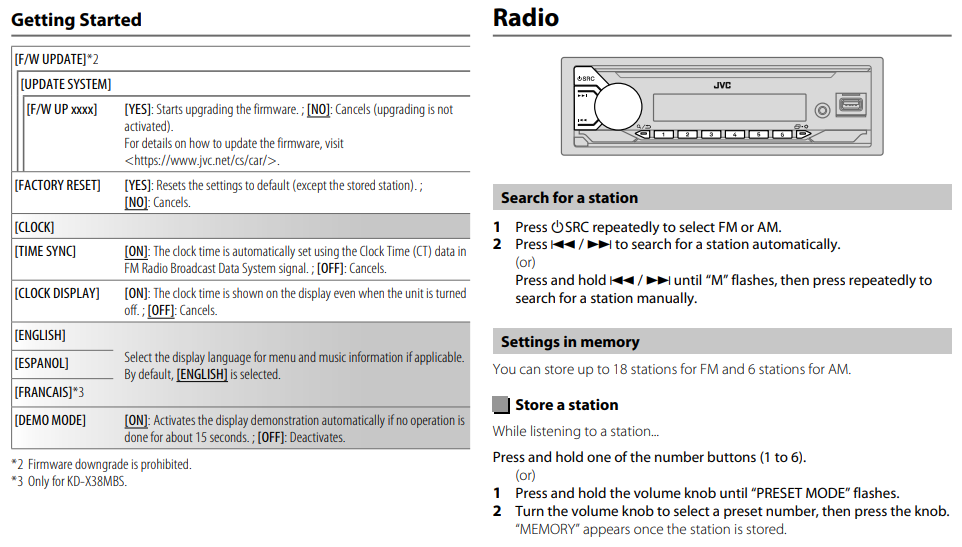 How to Setup JVC KDX38MBS Digital Media Receiver