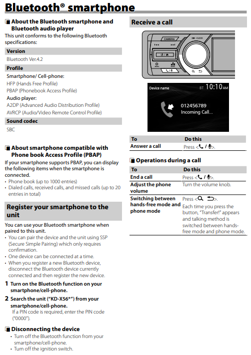How to Control JVC KD-X560BT Digital Media Receiver by Bluetooth