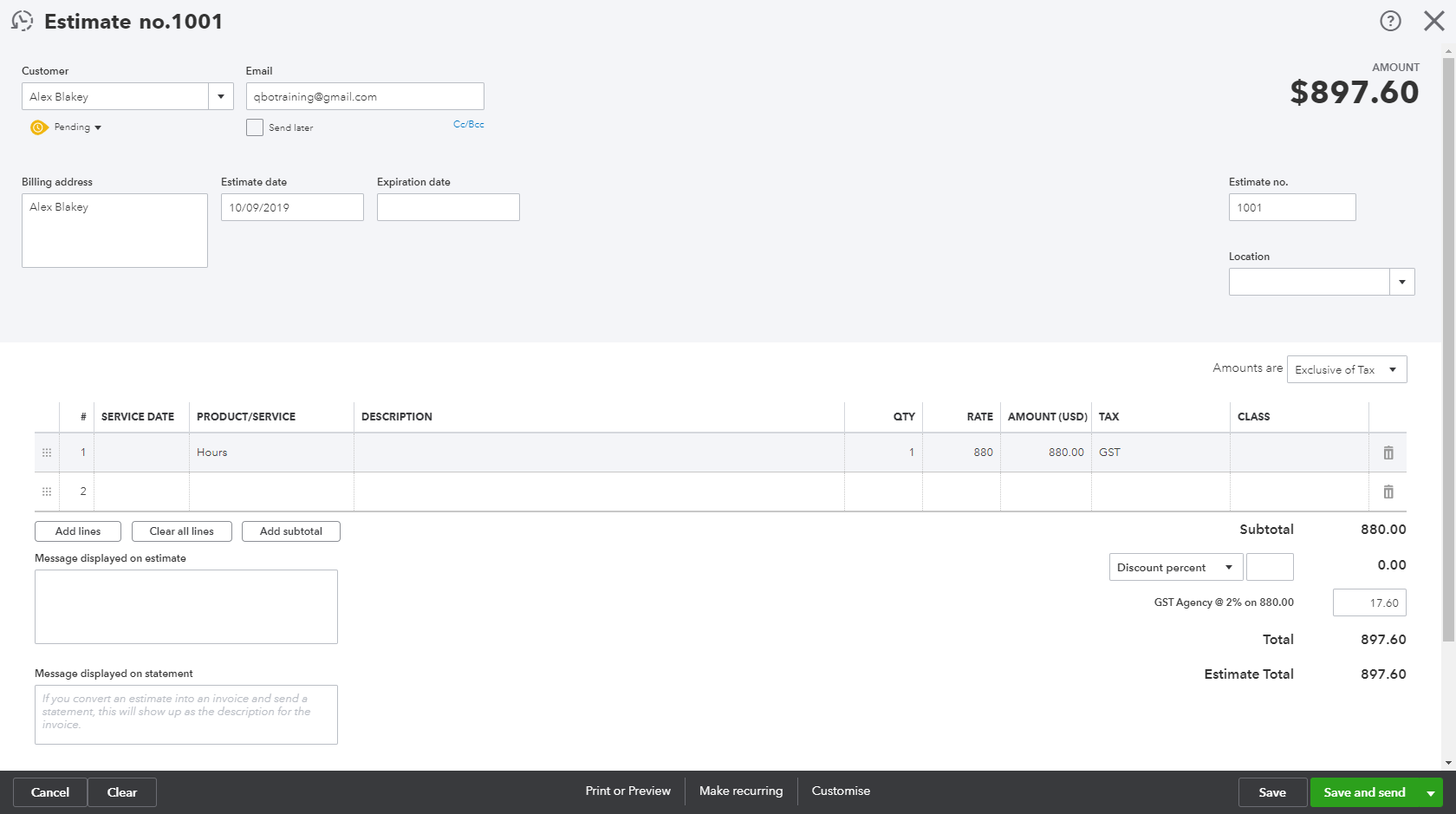 How to Create Quotes in QuickBooks Online