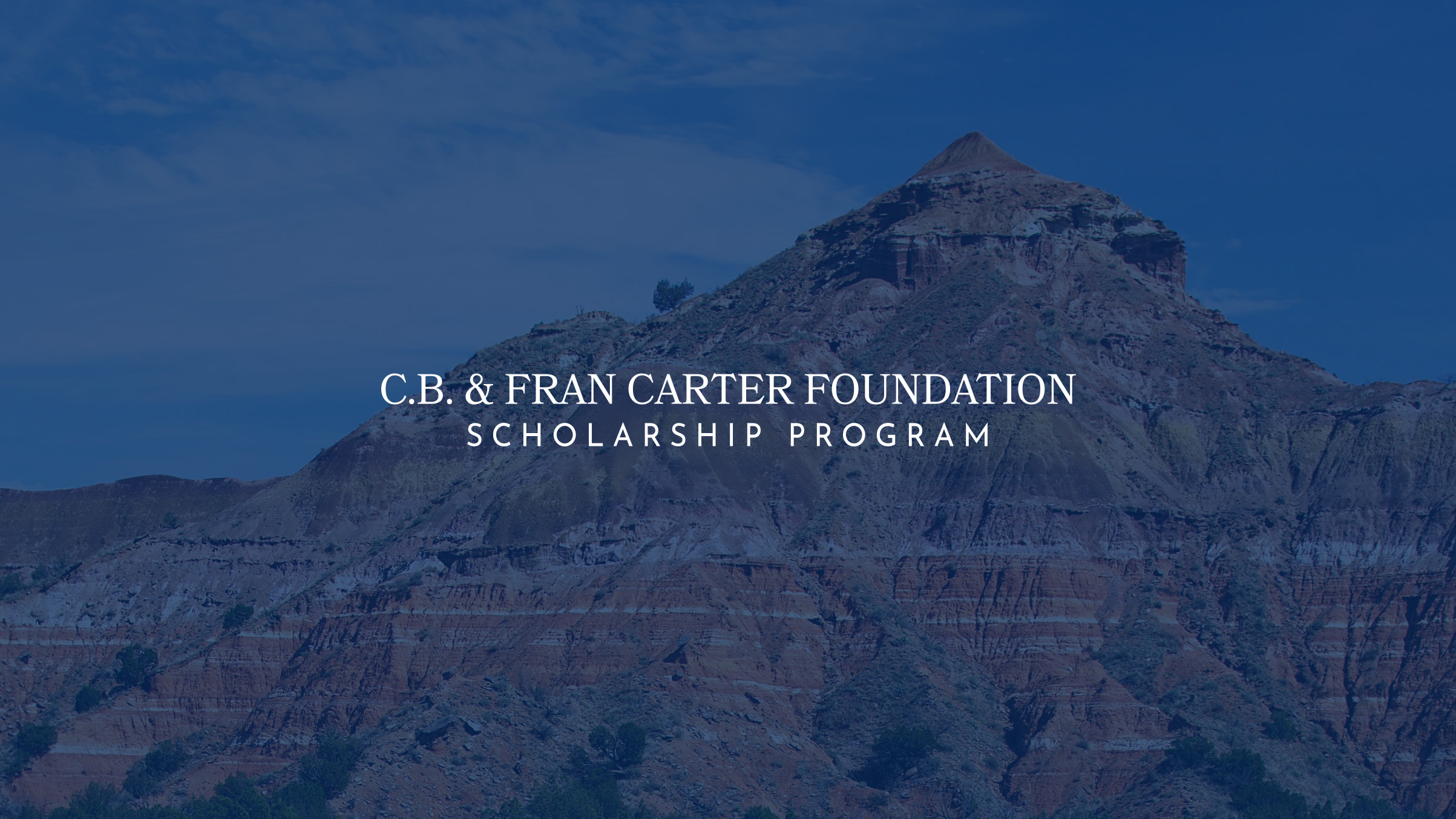 Apply the c b and fran carter foundation scholarship