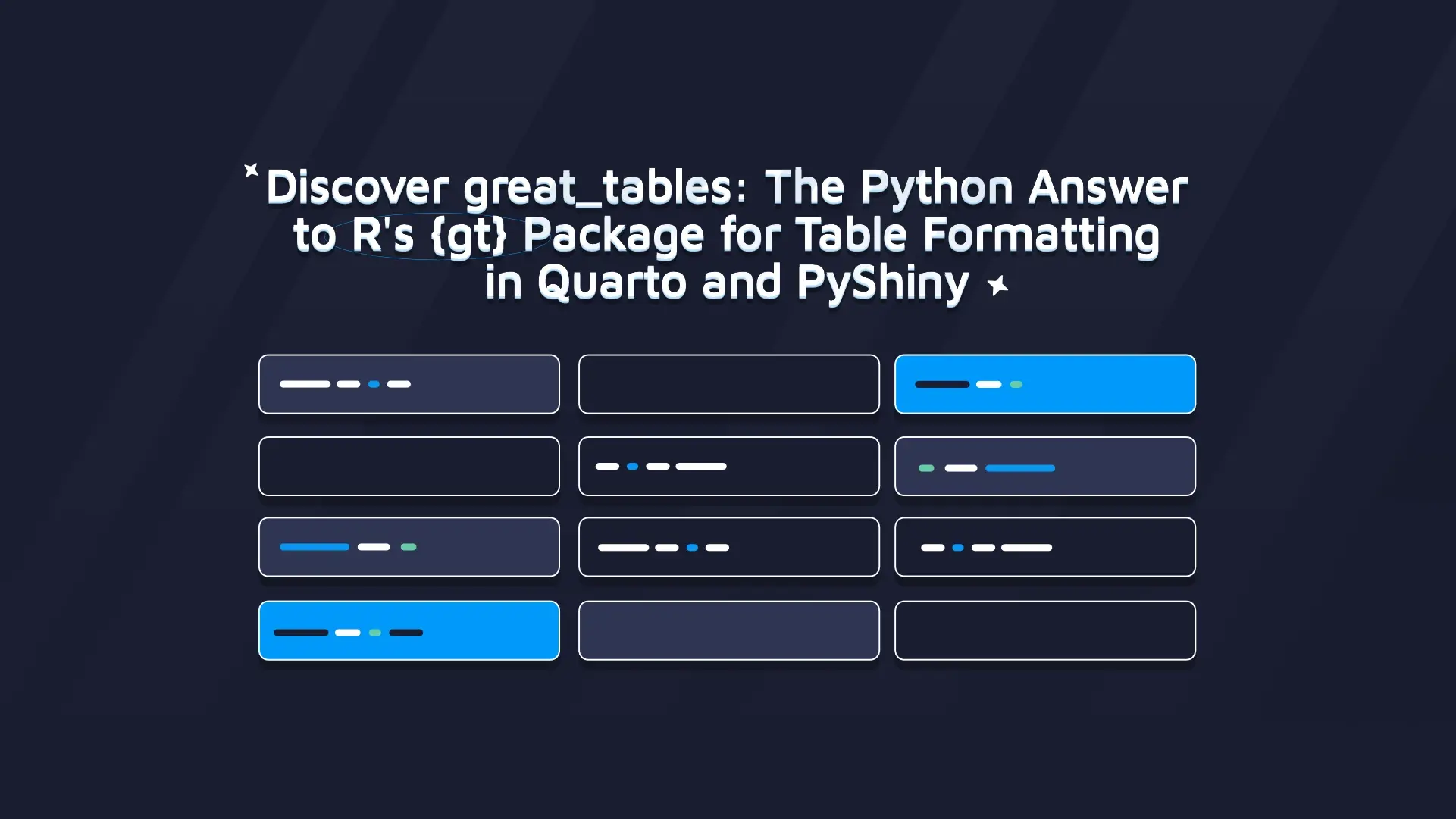 Discover great_tables: The Python Answer to R's {gt} Package for Table Formatting in Quarto and PyShiny