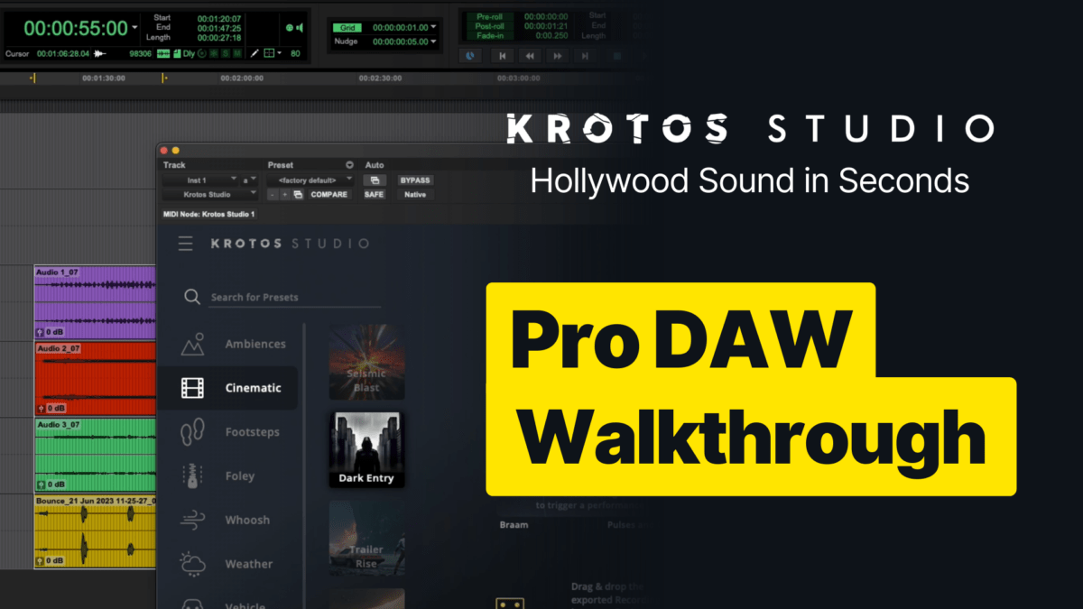 Krotos Studio MultiChannel Output and Pro Tools AudioSuite Rendering