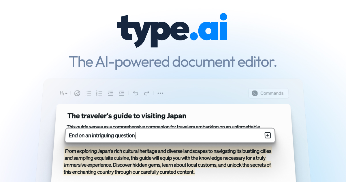 The AI-powered document editor.