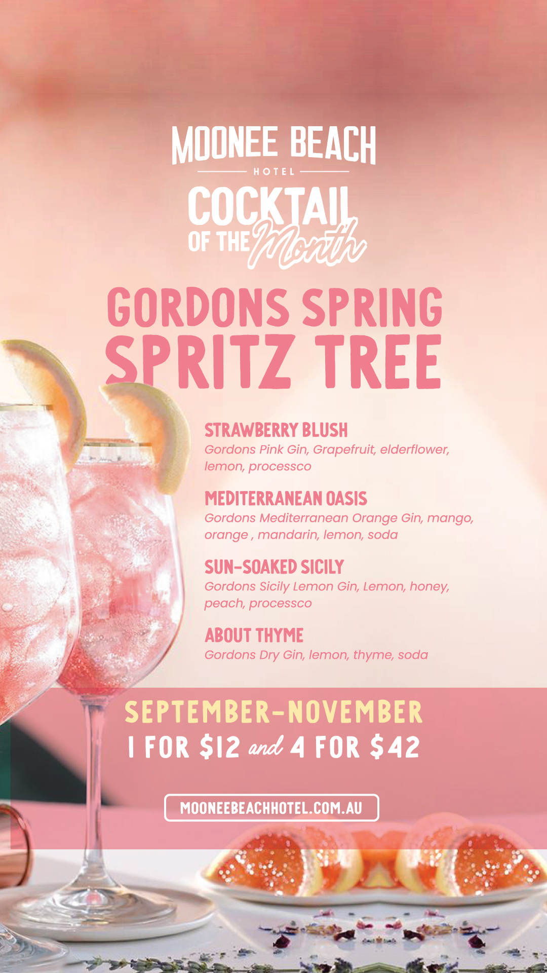 Cocktail of the Month Moonee Beach Hotel