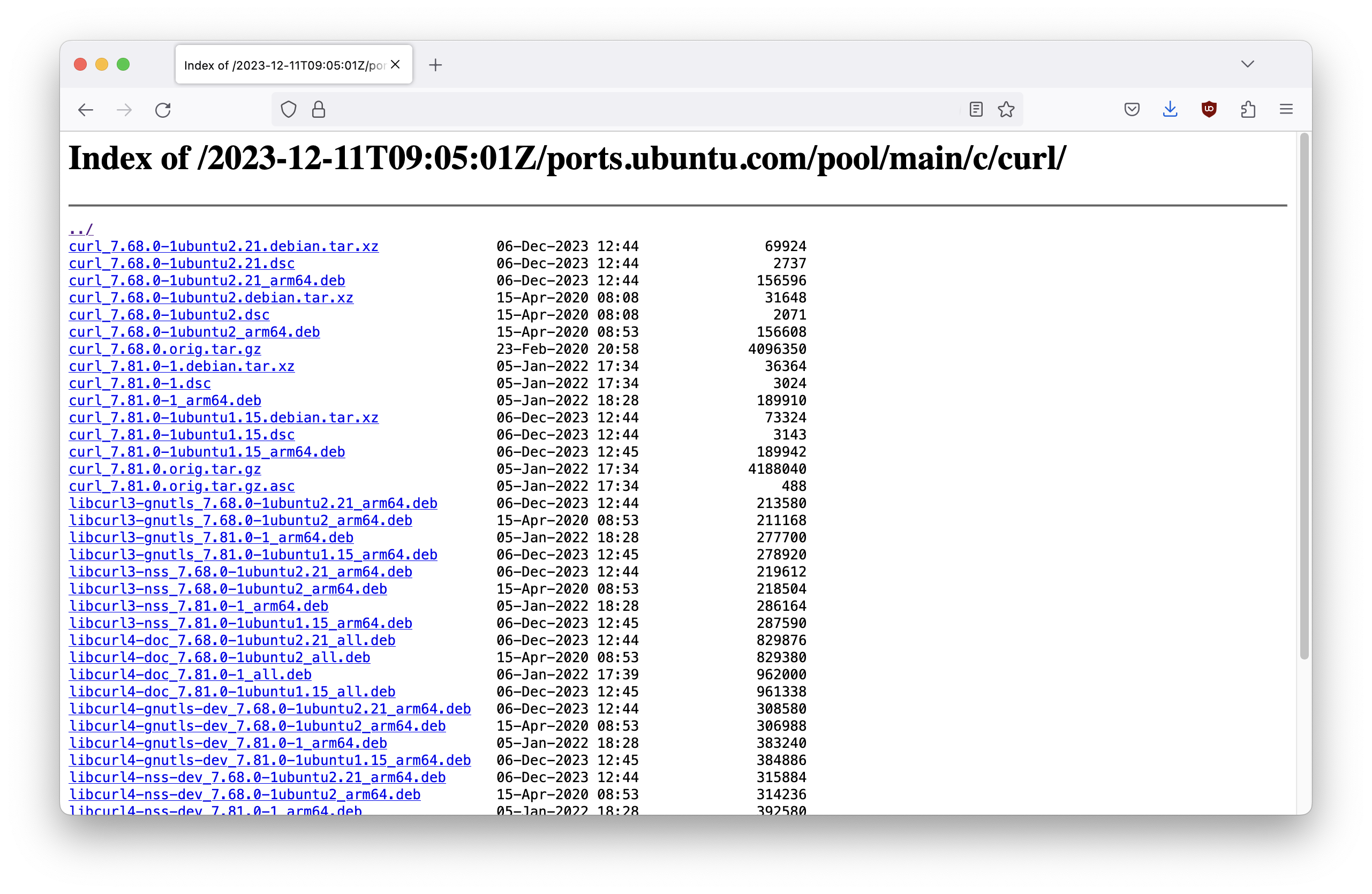 Create a historic Ubuntu package mirror with aptmirror and zfs