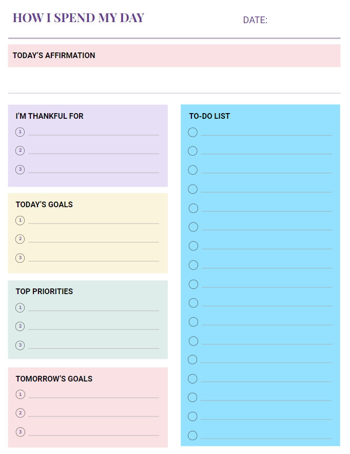 To Do List Template