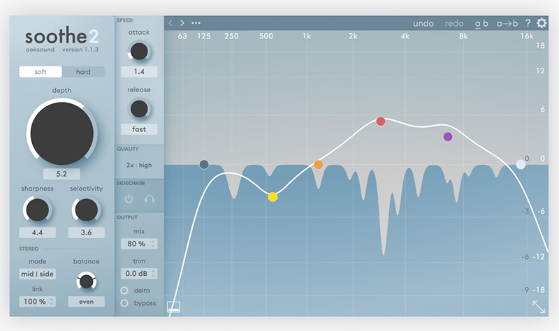 10 Mejores Plugins de EQ para Producción Musical - oeksound soothe2