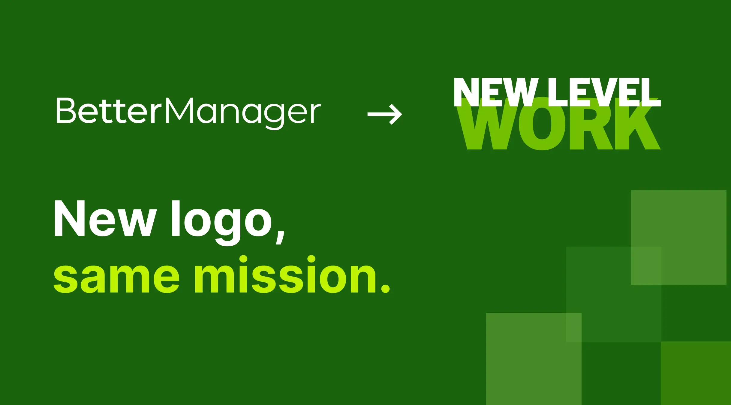 BetterManager Rebrands as New Level Work New Level Work