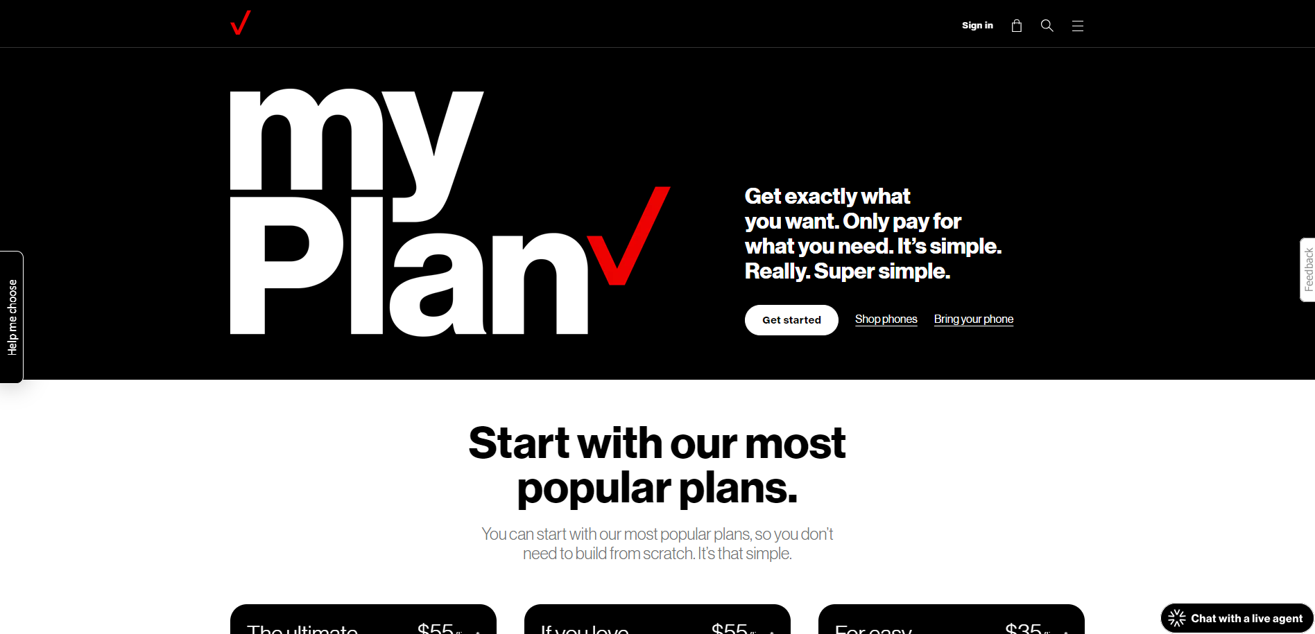 Verizon myPlan Landing Page Design Inspiration Landingmetrics(01)