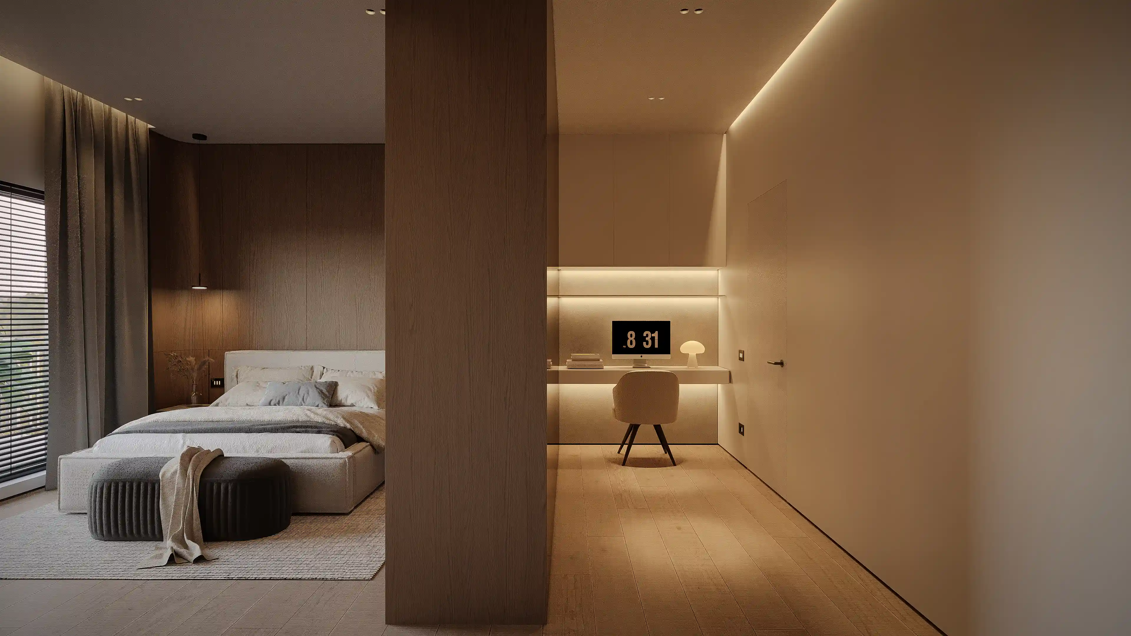 View of Skyline Luxe: 23+ Modern Penthouse Apartment Ideas for Urban Elegance