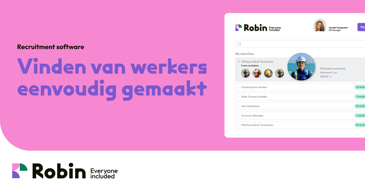 In 1x toegang tot alle kandidaten | Robin
