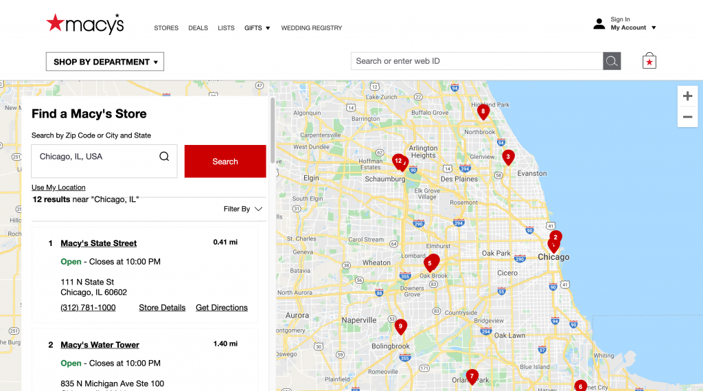 Storemapper - 44 Awesome Store Locator Examples For Design Inspiration