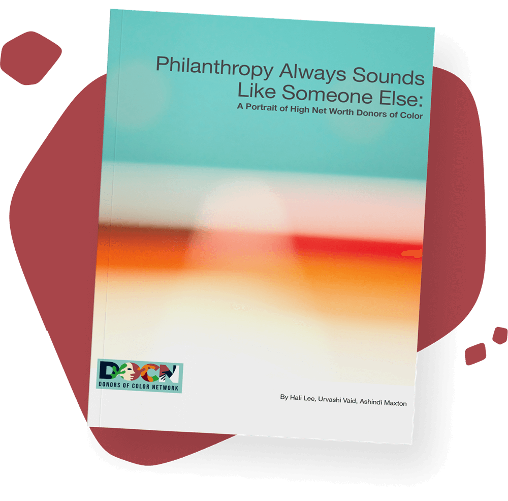 cover page from the philanthropy always sounds like someone else report