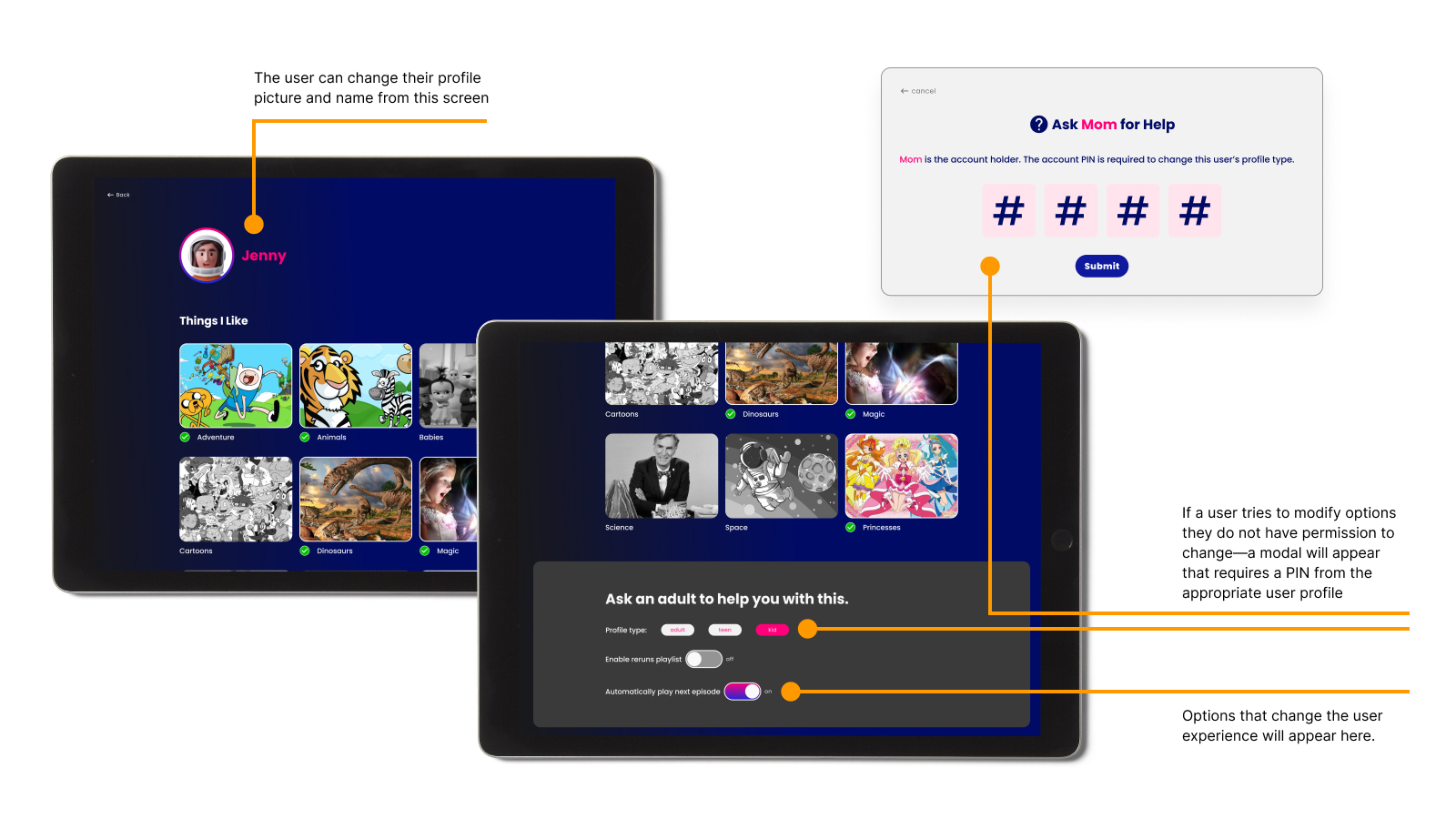 app user interface diagram