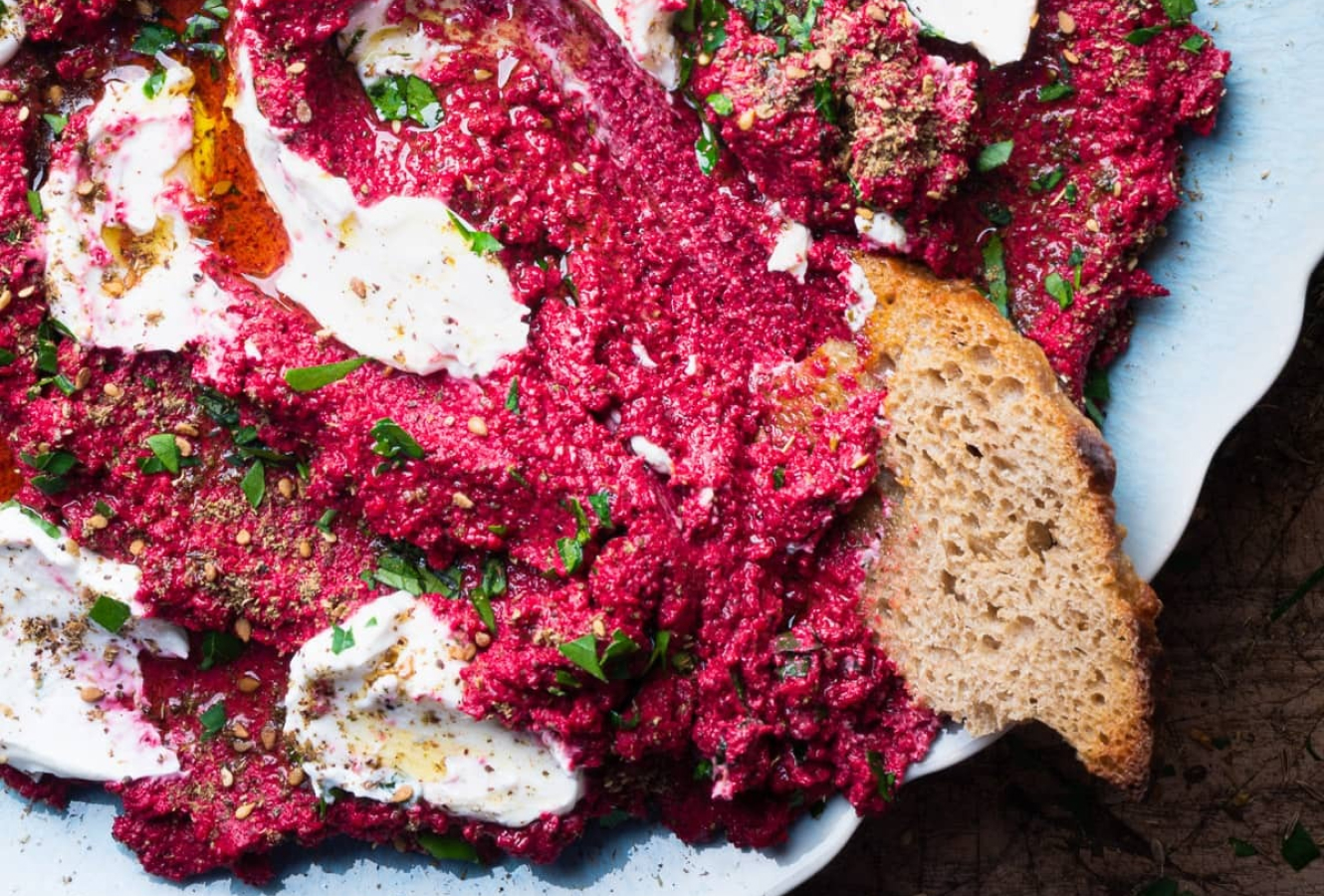 Pureed Beet Dip With Yogurt & Za’atar Veggify flow HTML website