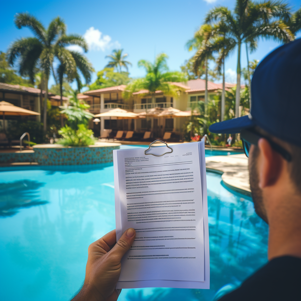 Do I need to show my building permit during the pool inspection?