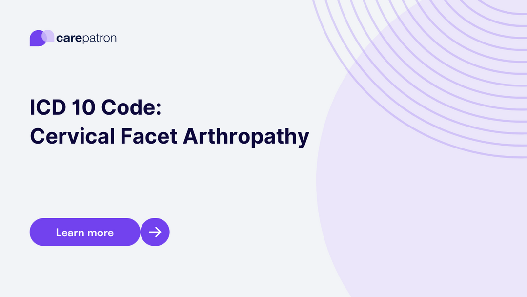Cervical Facet Arthropathy ICD10CM Codes 2023